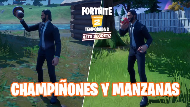 fortnite capitulo 2 temporada 2 desafios aventura de skye desafio consume objetos que hay que buscar en alameda afligida o el huerto