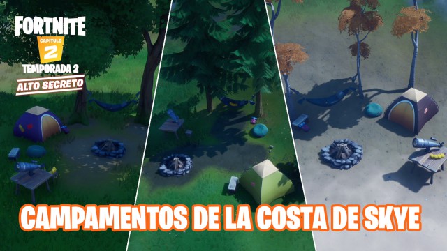 Desafío De Fortnite ¿dónde Están Los Campamentos Costeros De Skye