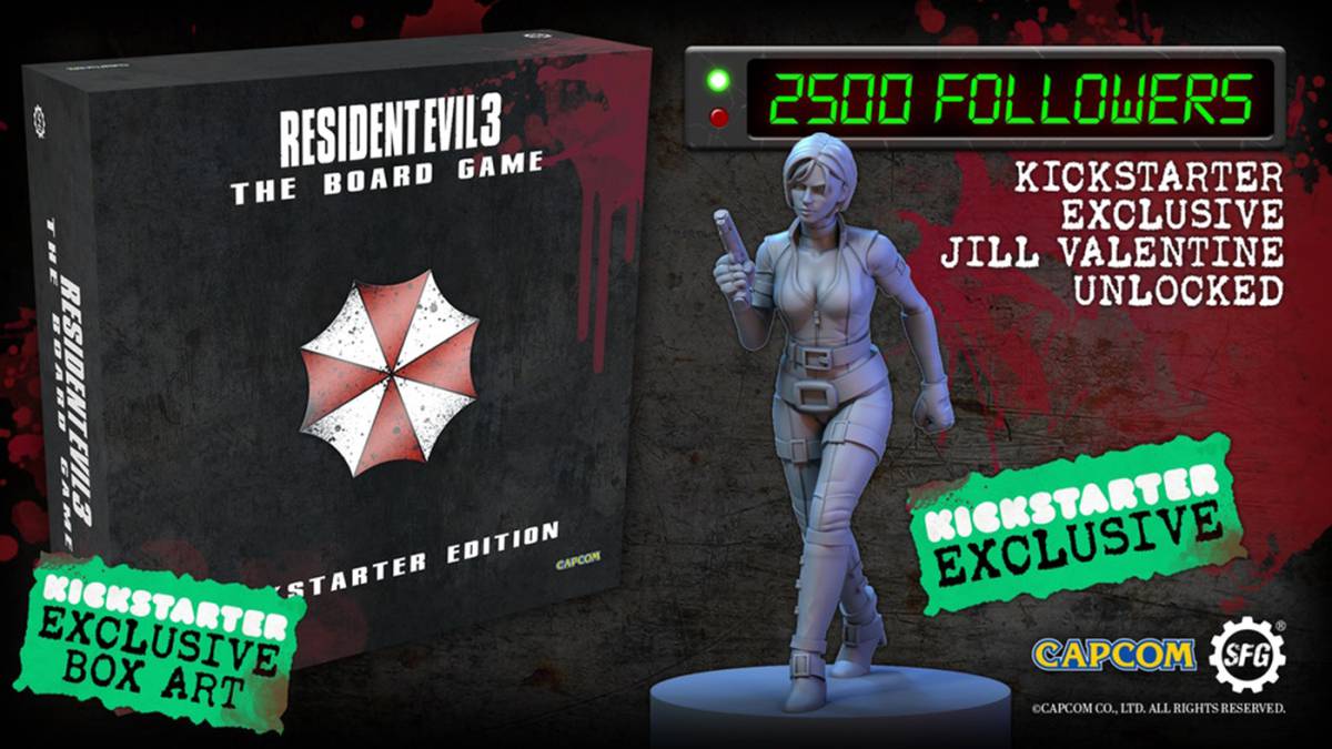 Así es el juego de mesa de Resident Evil 3 que busca financiación Kickstarter