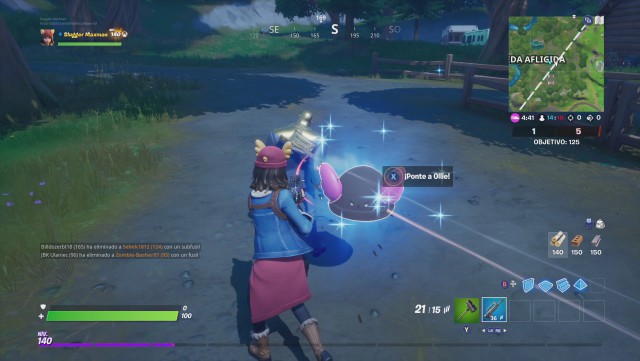 fortnite capitulo 2 temporada 2 desafios de skye desafio encuentra a ollie espectro finca frenesi ollie sombra alameda afligida