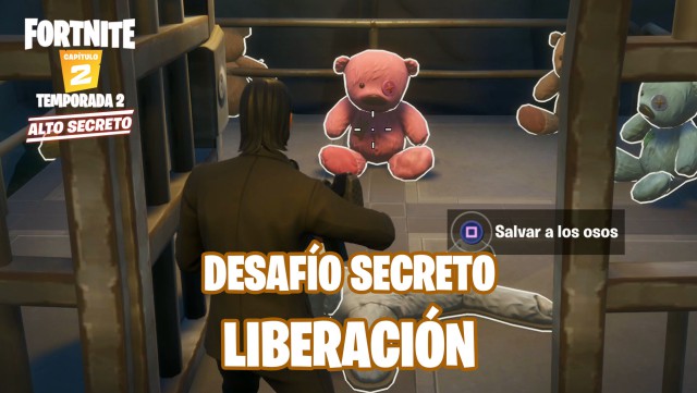 fortnite capitulo 2 temporada 2 desafio secreto liberacion salvar osos