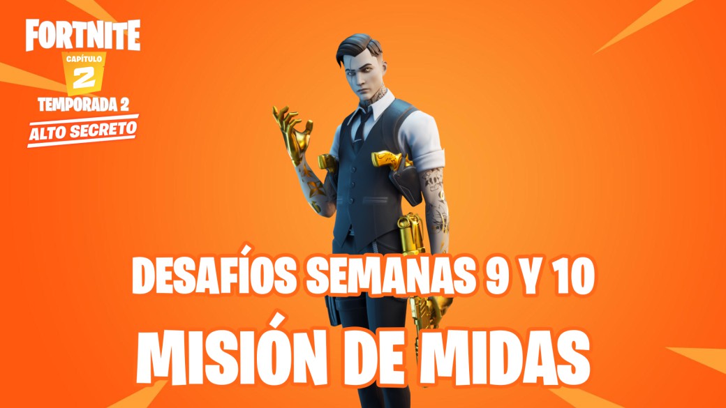 Fortnite: guía de desafíos de Misión de Midas - MeriStation