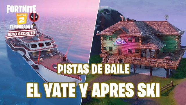 fortnite capitulo 2 temporada 2 evento desafios astronomical travis scott desafio baila durante 10 segundos en la pista de baile de el yate o apres ski