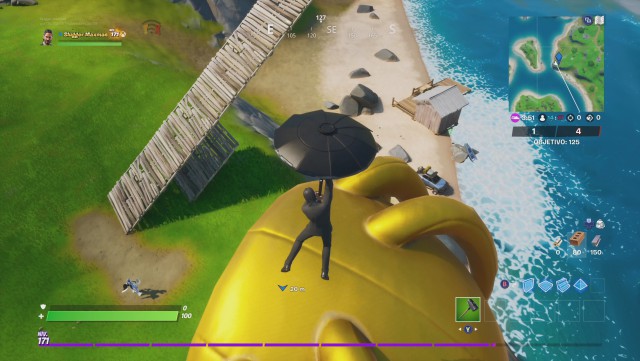 fortnite capitulo 2 temporada 2 evento desafios astronomical travis scott desafio salta sobre astrocabezas gigantes distintas