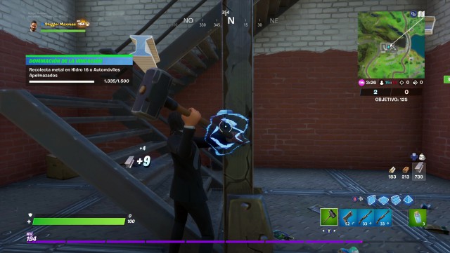 fortnite capitulo 2 temporada 2 desafios dominacion de la ubicacion desafio recolecta metal en hidro 16 o automoviles apelmazados