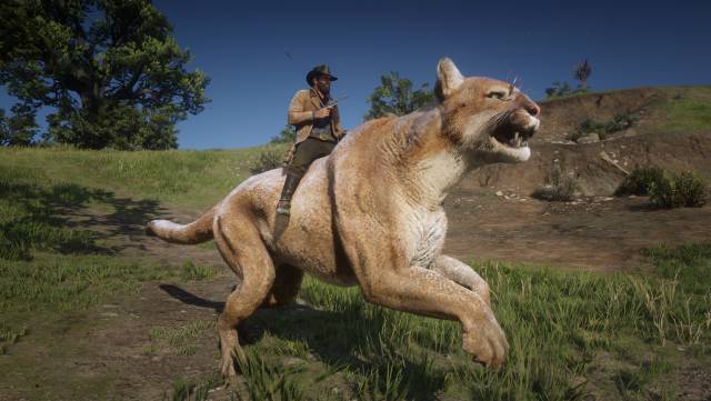 Red Dead Redemption 2: monta pumas gigantes gracias un mod MeriStation
