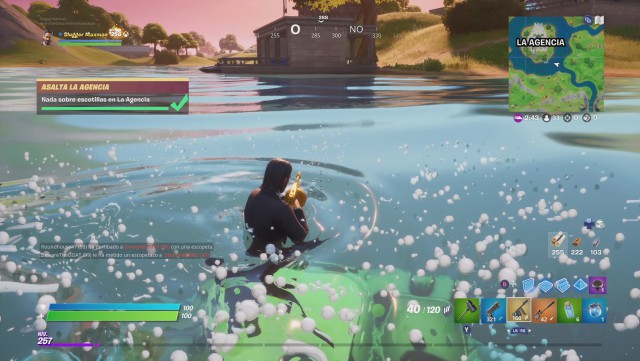 fortnite capitulo 2 temporada 2 desafios asalta la agencia nada sobre escotillas en la agencia