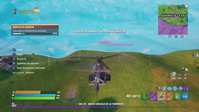 fortnite capitulo 2 temporada 2 desafios asalta la agencia sobrevive a circulos de la tormenta
