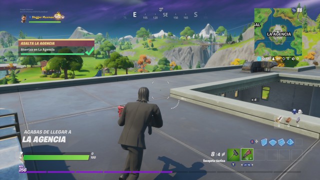 fortnite capitulo 2 temporada 2 desafios asalta la agencia desafio aterriza en la agencia