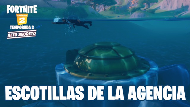 fortnite capitulo 2 temporada 2 desafios asalta la agencia desafio nada sobre escotillas en la agencia
