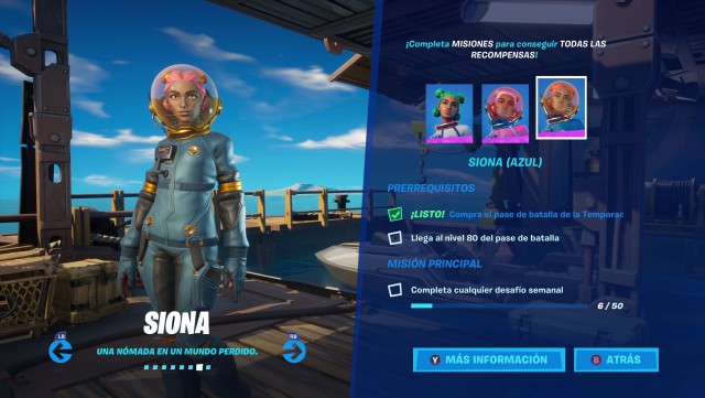 fortnite capitulo 2 temporada 3 desafios estilo siona