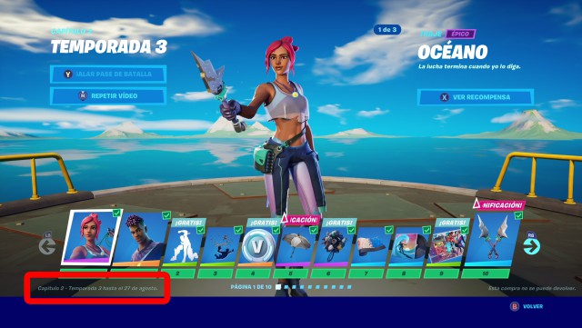 fortnite capitulo 2 temporada 3 cuando termina fecha fin