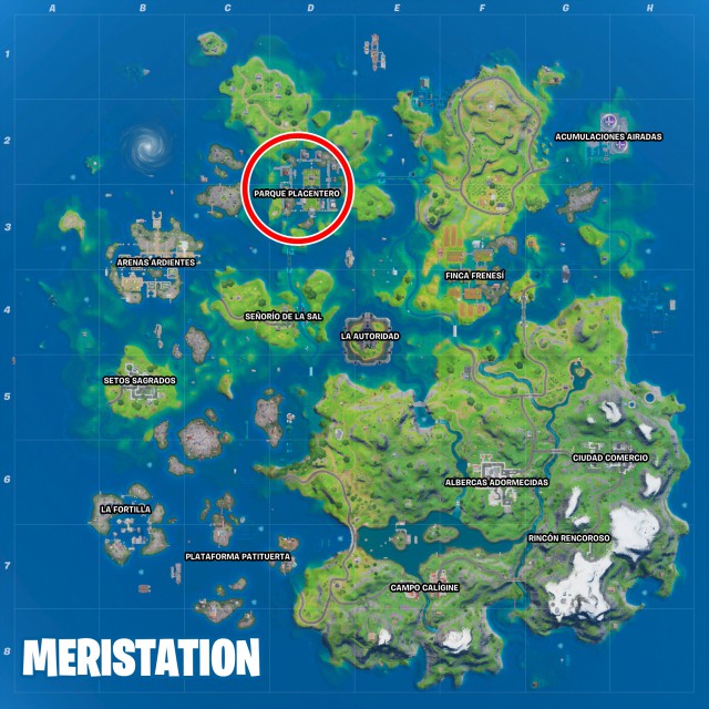 fortnite capitulo 2 temporada 3 desafios semana 2 desafio marca un gol en el campo de futbol de parque placentero