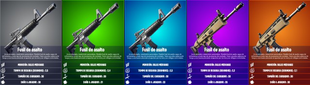 fortnite capitulo 2 temporada 3 todas las armas