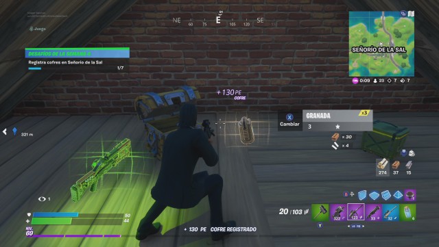 fortnite capitulo 2 temporada 3 desafios semana 4 desafio registra cofres en señorio de la sal