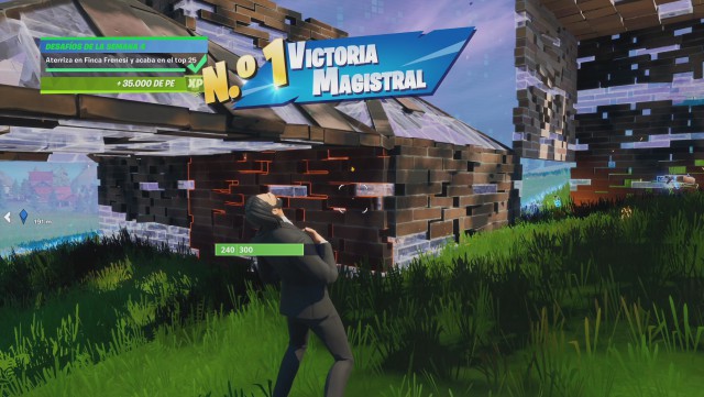 fortnite capitulo 2 temporada 3 desafios semana 4 desafio aterriza en finca frenesi y acaba en el top 25
