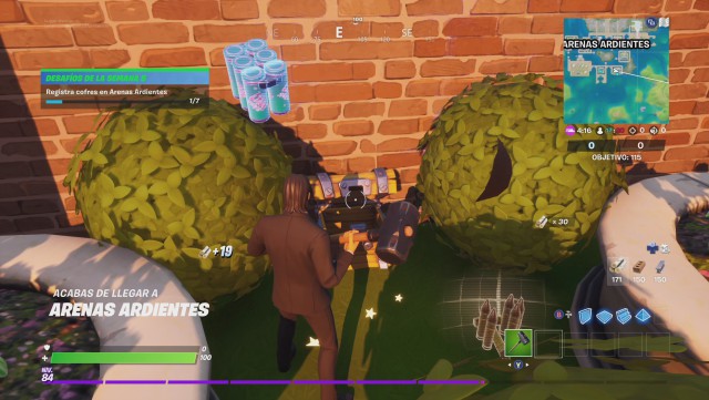 fortnite capitulo 2 temporada 3 desafios semana 5 desafio registra cofres en arenas ardientes