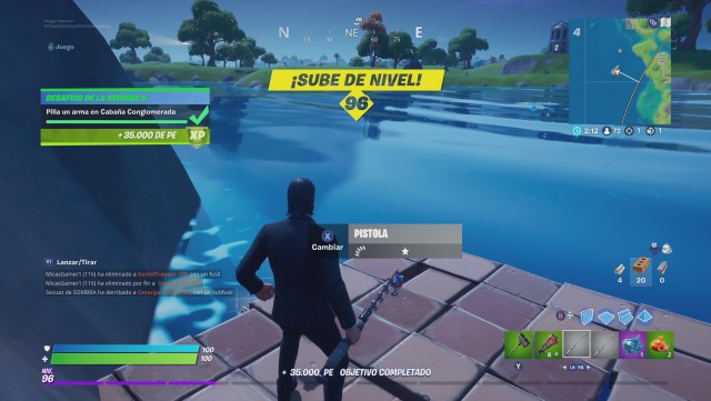 fortnite capitulo 2 temporada 3 desafios semana 6 desafio pilla un arma en cabaña conglomerada