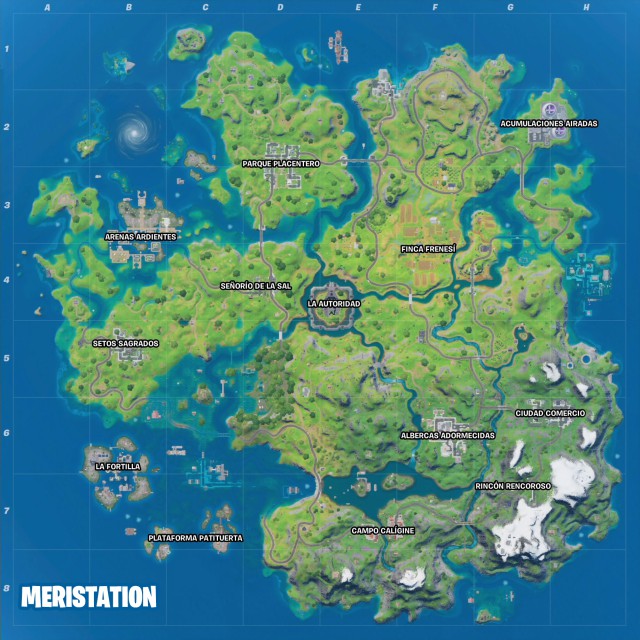 fortnite capitulo 2 temporada 3 nivel agua baja alameda afligida acantilados arenosos