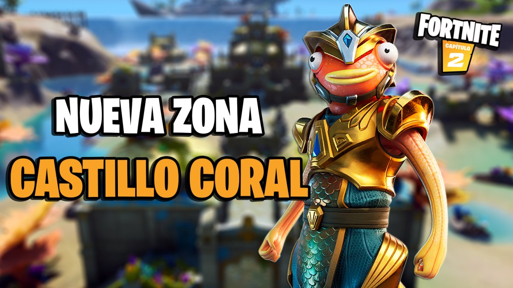 Fortnite así es Castillo Coral, nueva zona de la isla