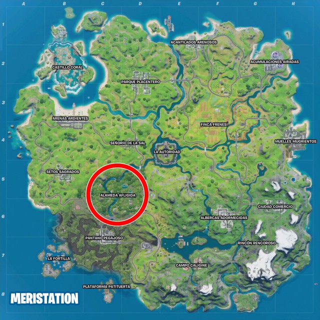fortnite capitulo 2 temporada 3 desafios semana 10 desafio recoge luciernagas en alameda afligida