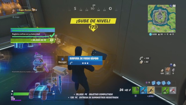 fortnite capitulo 2 temporada 3 desafios semana 10 desafio registra cofres en la autoridad