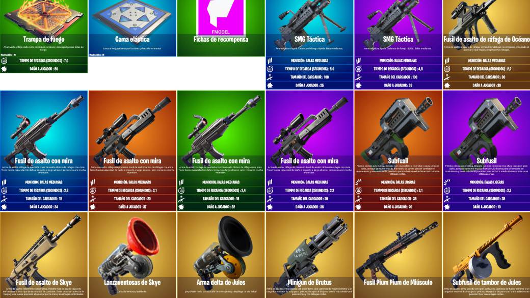 Fortnite Temporada 4: Todas las armas mÃ­ticas y modificadas del parche