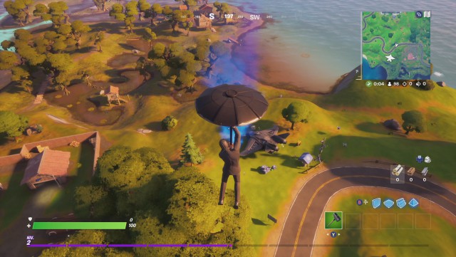 fortnite capitulo 2 temporada 4 desafios semana 1 desafio elimina robots de stark en lugares de aterrizaje del patrullero quinjet