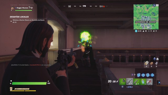 fortnite capitulo 2 temporada 4 desafios semana 4 desafio elimina a doctor doom en dominio de doom