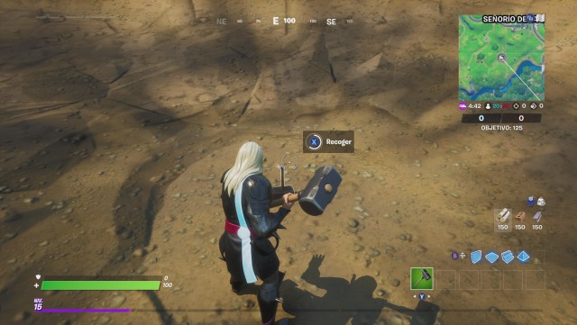 fortnite capitulo 2 temporada 4 desafios del despertar mjolnir desafio demuestra tu valia empuñando mjolnir como thor
