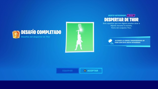 fortnite capitulo 2 temporada 4 desafios del despertar thor