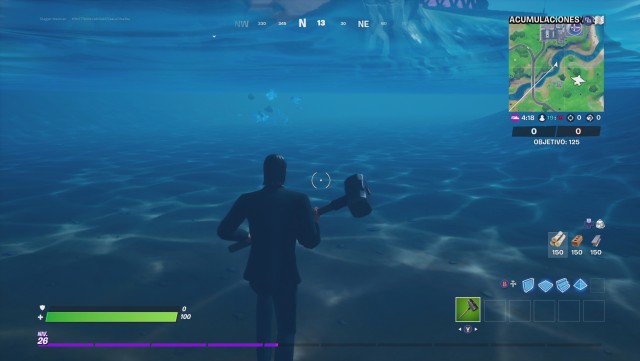 fortnite capitulo 2 temporada 4 trucos bugs caminar bajo el agua