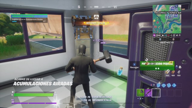 fortnite capitulo 2 temporada 4 desafios semana 3 desafio registra cofres en acumulaciones airadas