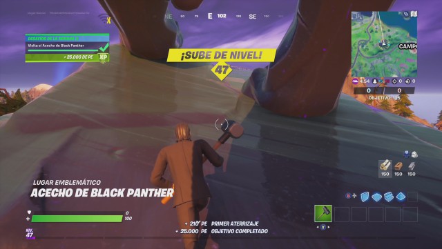 fortnite capitulo 2 temporada 4 desafios semana 3 desafio visita el acecho de black panther