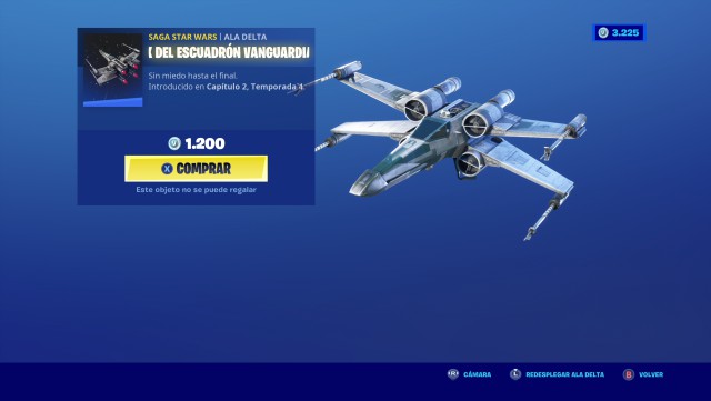 fortnite capitulo 2 temporada 4 ala delta ala x escuadron vanguardia star wars conseguir gratis