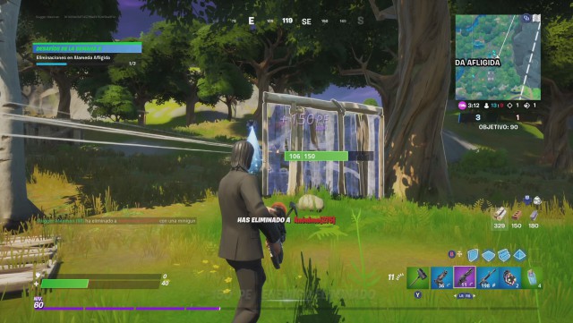 fortnite capitulo 2 temporada 4 desafios semana 4 desafio eliminaciones en alameda afligida