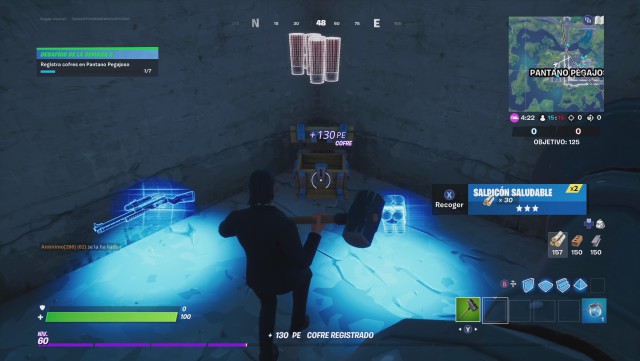 fortnite capitulo 2 temporada 4 desafios semana 4 desafio registra cofres en pantano pegajoso