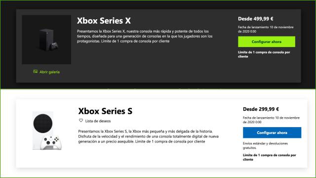 Xbox Series X y Xbox Series S