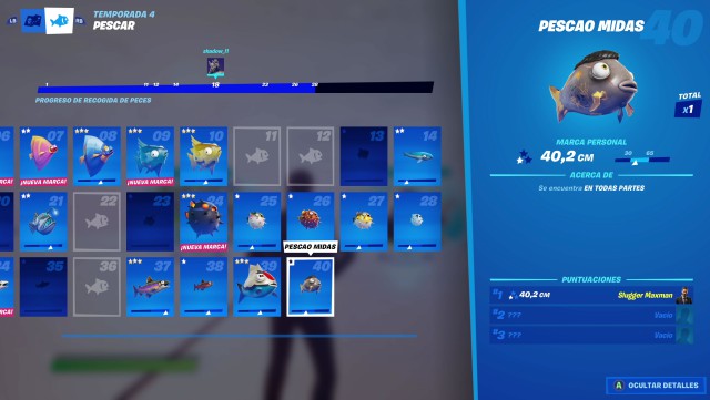 fortnite capitulo 2 temporada 4 pez midas ubicacion donde como pescarlo
