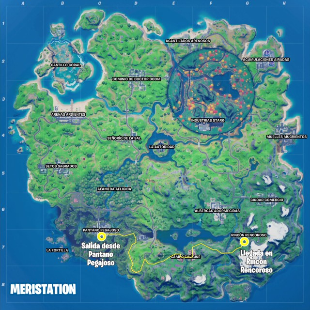 fortnite capitulo 2 temporada 4 desafios semana 5 desafio llega desde pantano pegajoso hasta rincon rencoroso sin salir de un coche en menos de 4 minutos
