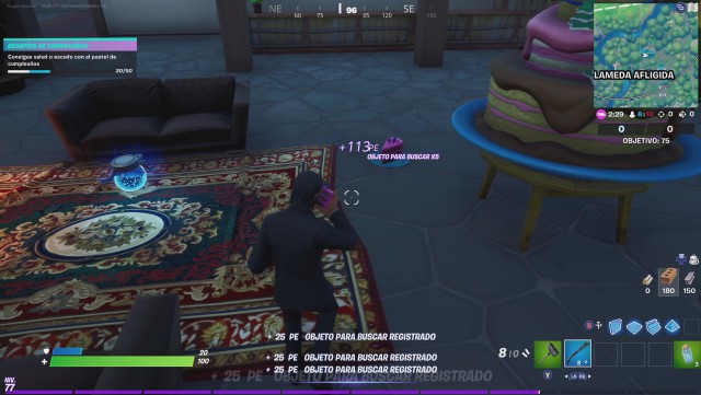 fortnite capitulo 2 temporada 4 desafios cumpleaños 2020 desafio consigue salud o escudo con el pastel de cumpleaños
