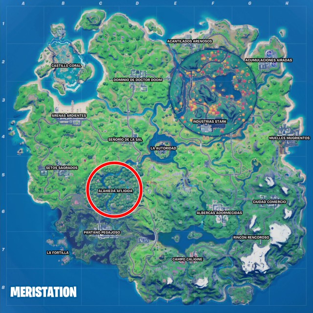 fortnite capitulo 2 temporada 4 desafios semana 6 desafio registra cofres en alameda afligida