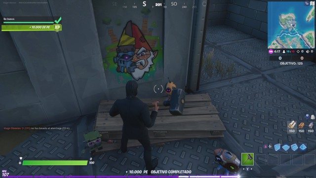 fortnite capitulo 2 temporada 4 desafio secreto gnomos se busca parche 14.30