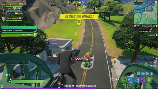 fortnite capitulo 2 temporada 4 desafios semana 13 xtravaganza semana 3 desafio baila en los cinco puentes de colores en una misma partida