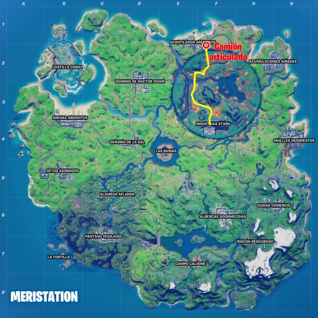 fortnite capitulo 2 temporada 4 desafios semana 14 xtravaganza semana 4 desafio lleva un camion articulado desde las afueras del norte de nueva york hasta industrias stark