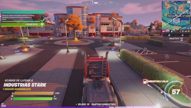 fortnite capitulo 2 temporada 4 desafios semana 14 xtravaganza semana 4 desafio lleva un camion articulado desde las afueras del norte de nueva york hasta industrias stark