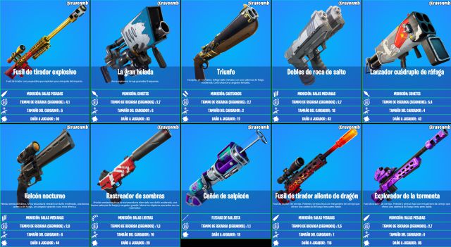 Fortnite Temporada 5 Todas Las Nuevas Armas Según Rareza Y Cuáles Son