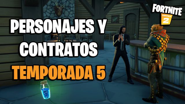 fortnite capitulo 2 temporada 5 personajes contratos