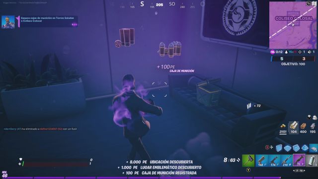 fortnite capitulo 2 temporada 5 desafios misiones semana 3 desafio mision saquea cajas de municion en torres saladas o coliseo colosal