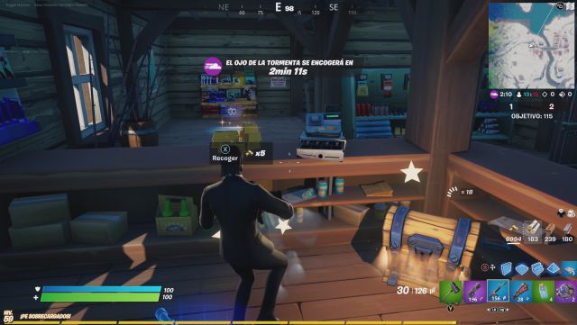fortnite capitulo 2 temporada 5 operacion enfriamiento desafios misiones desafio mision recoge barras de oro